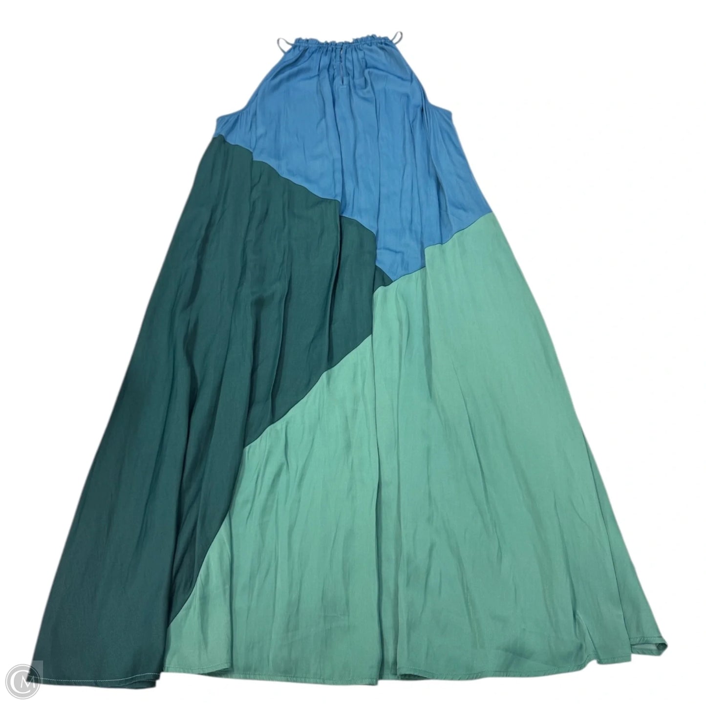 Dress Casual Maxi By Loft In Blue & Green, Size: M
