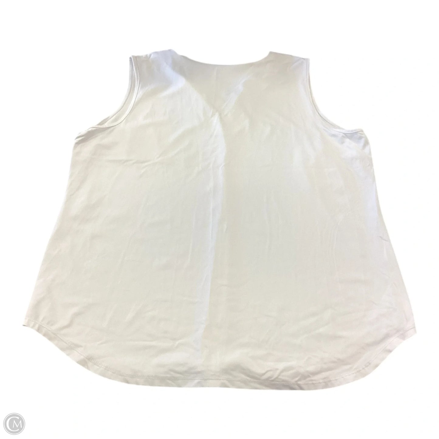 Top Sleeveless By Lulu B In White, Size: 1x