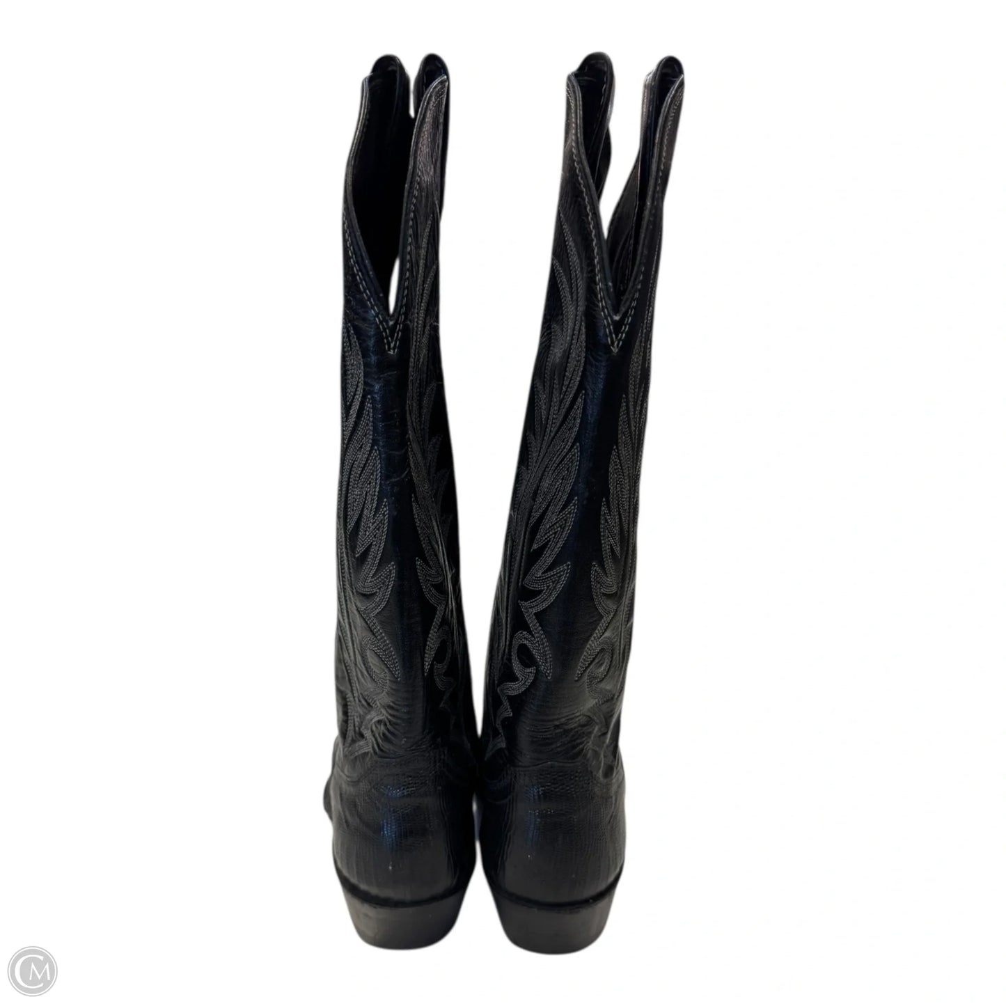 Boots Leather By Justin In Black, Size: 7