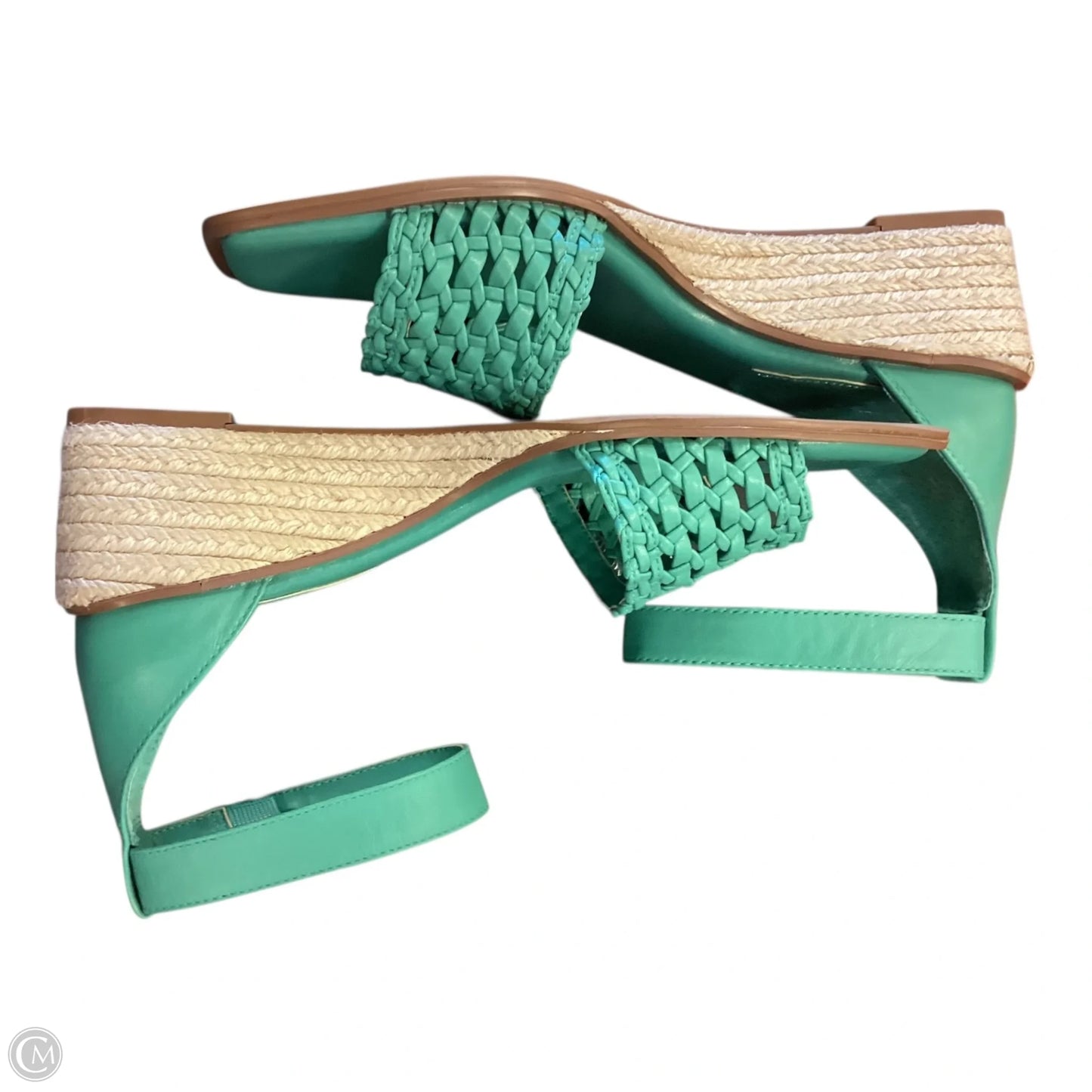 Sandals Heels Wedge By Vince Camuto In Teal, Size: 7.5
