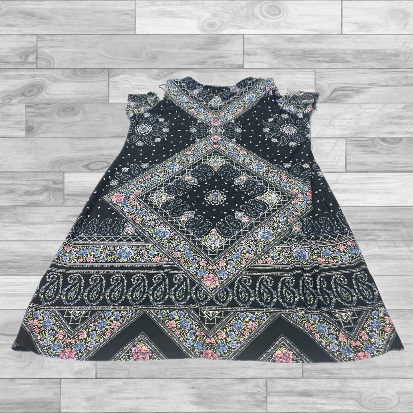 Multi-colored Dress Casual Midi Emma And Michele, Size Xl