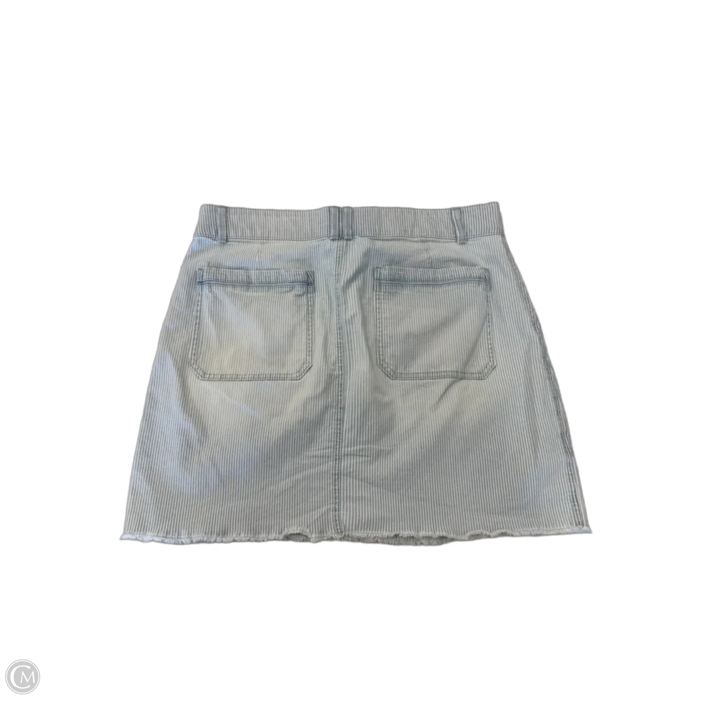 Skirt Mini & Short By Democracy In Striped Pattern, Size: 12