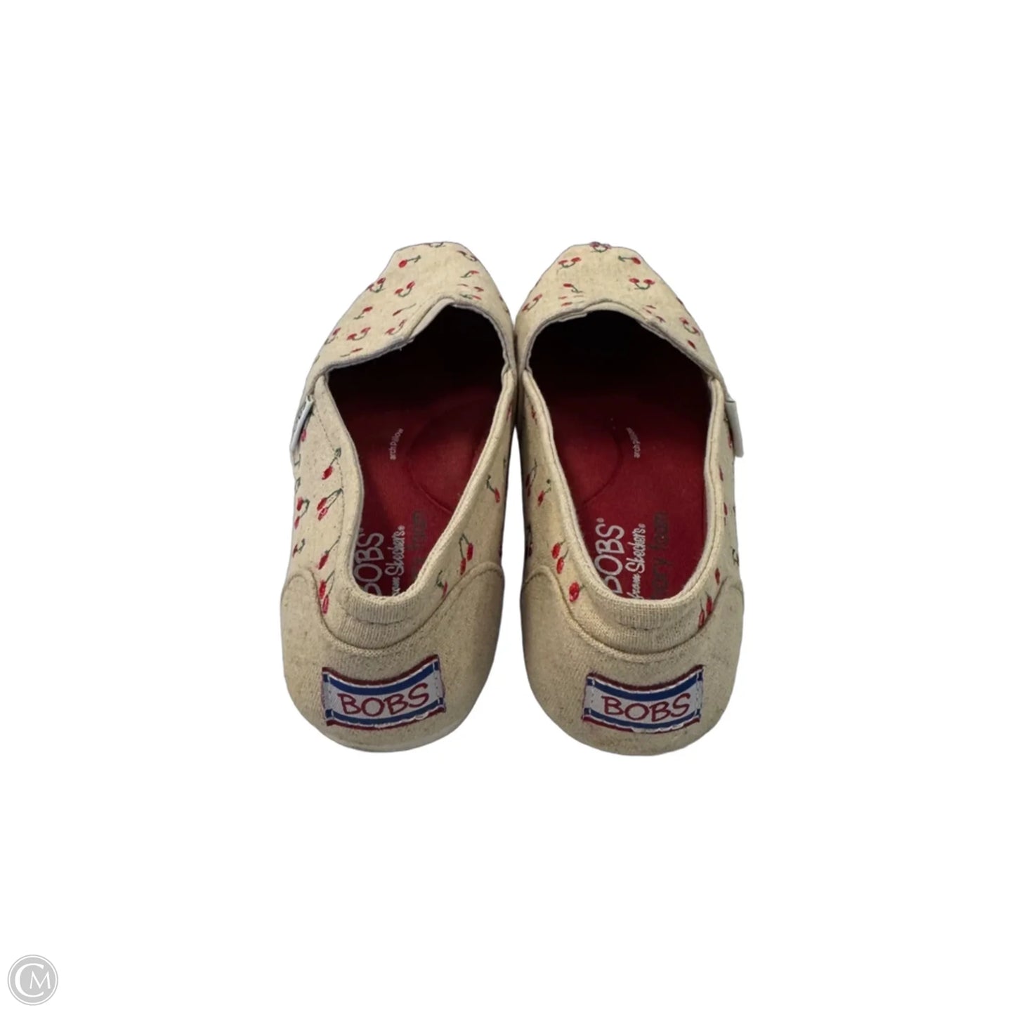 Shoes Flats By Bobs In Red & Tan, Size: 7