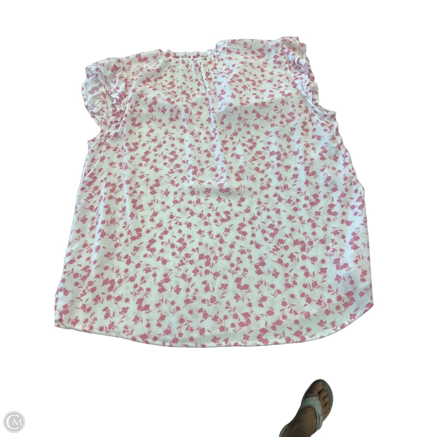 Top Sleeveless By Clothes Mentor In Pink & White, Size: Xl