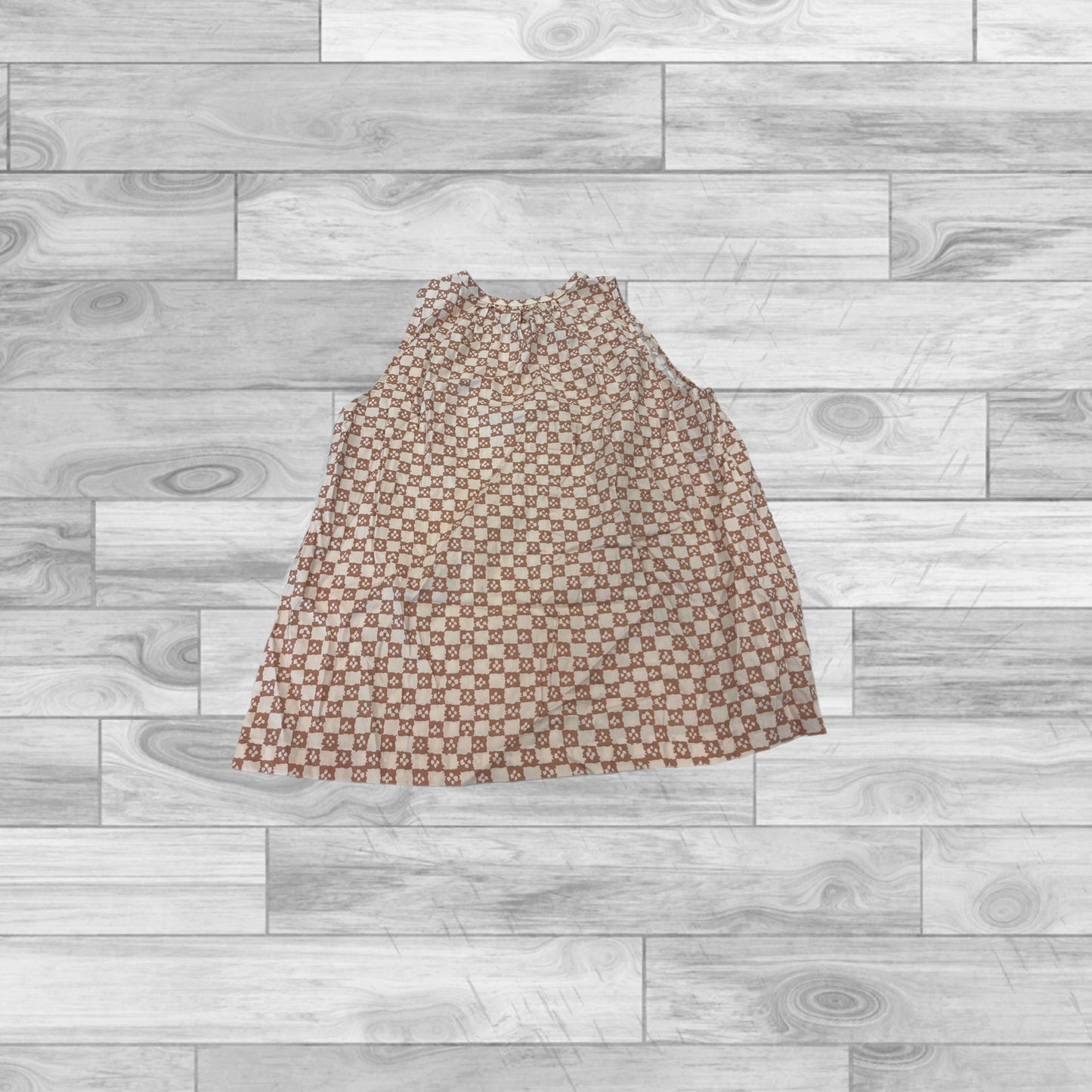 Beige Top Sleeveless Loft, Size Petite S