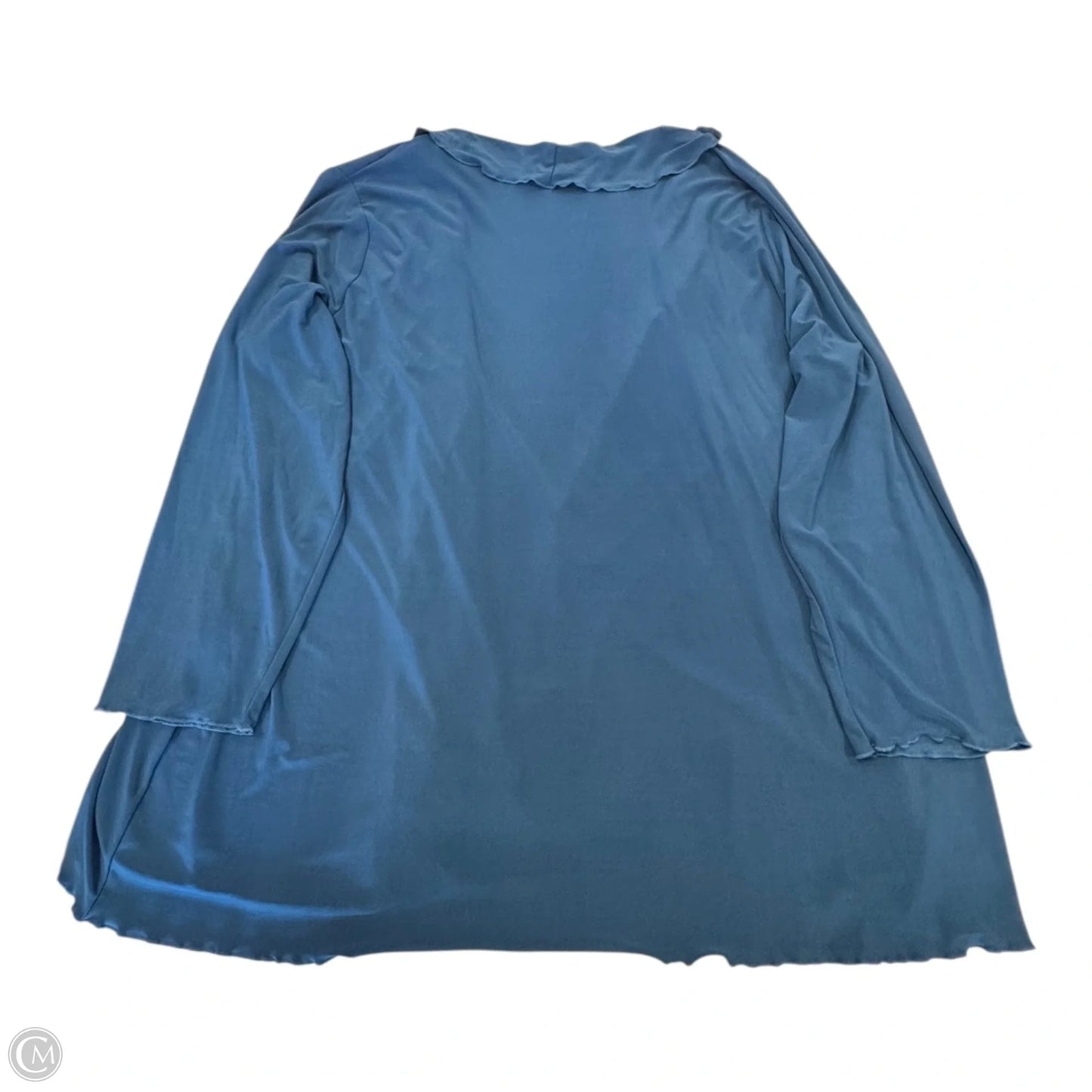 Cardigan By Susan Graver In Blue, Size: 3x