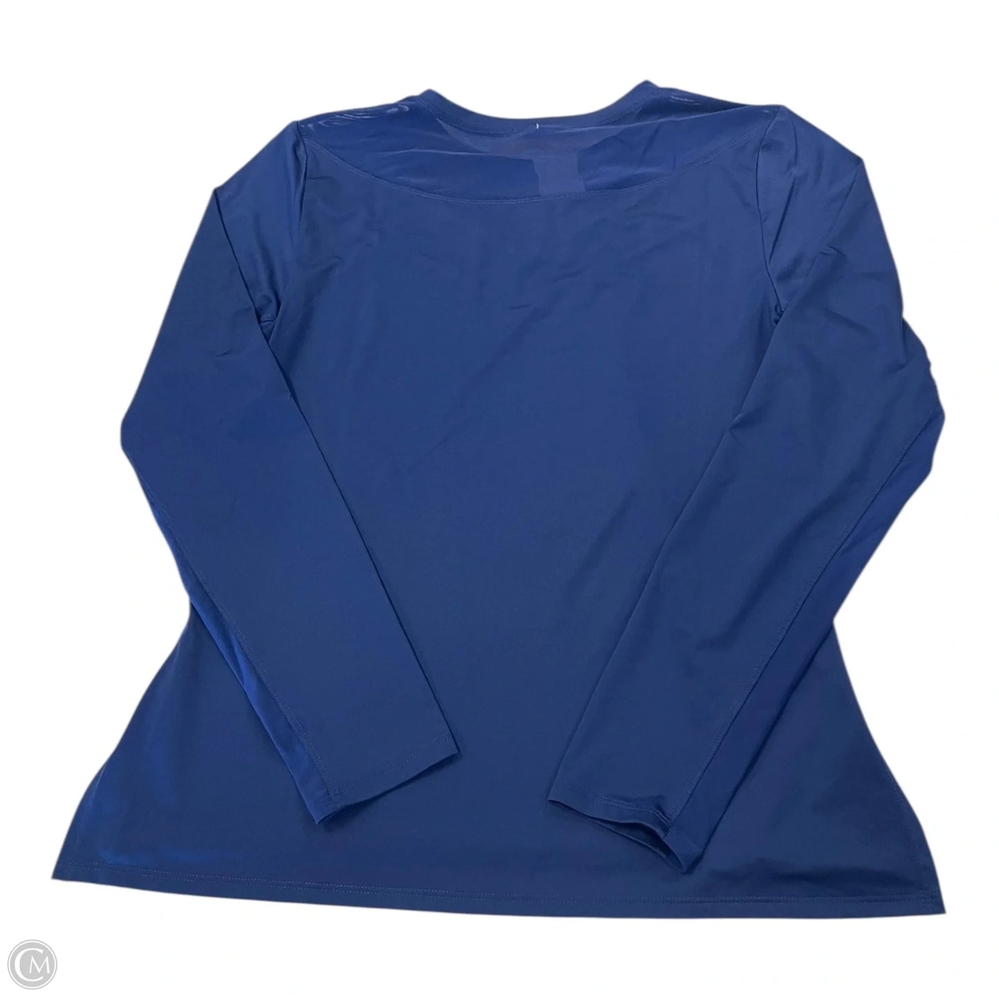 Athletic Top Long Sleeve Crewneck By Tail In Blue & Orange, Size: M