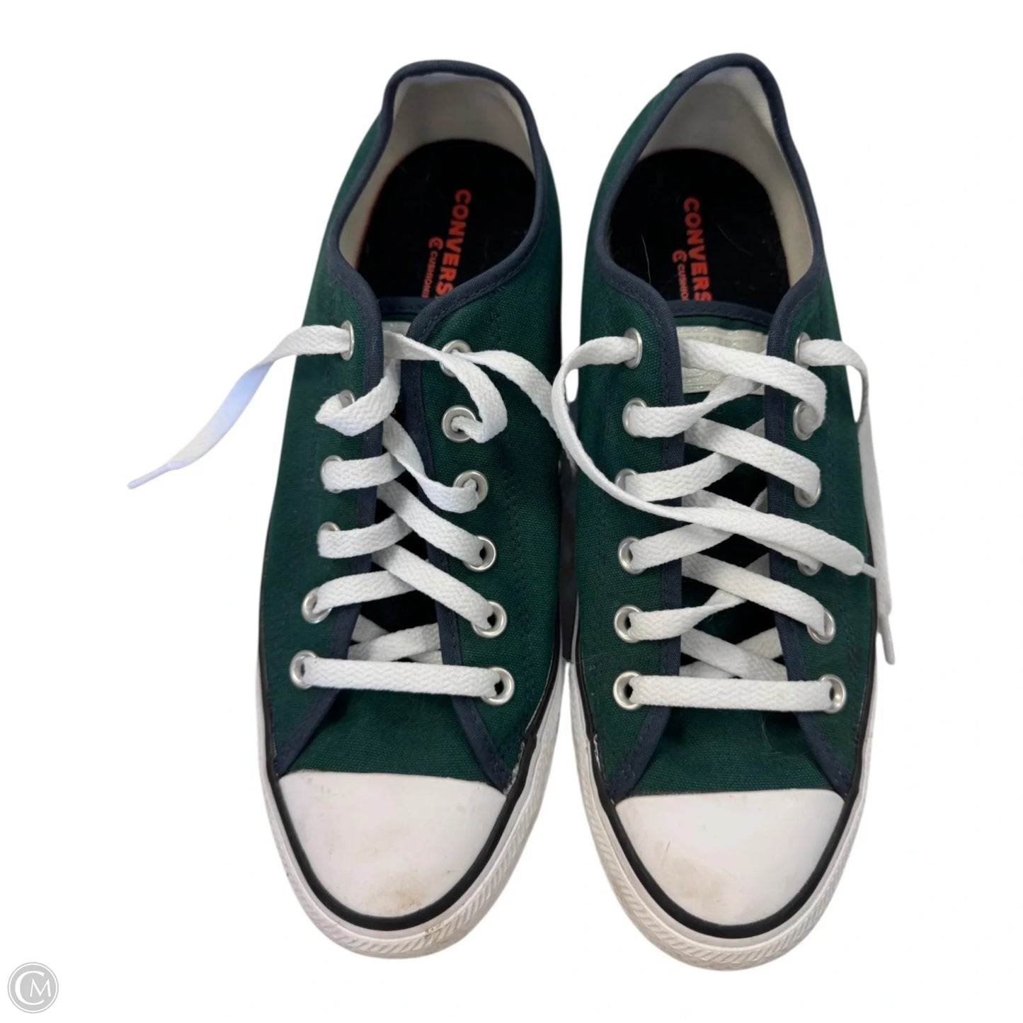 Shoes Sneakers By Converse In Green & White, Size: 10