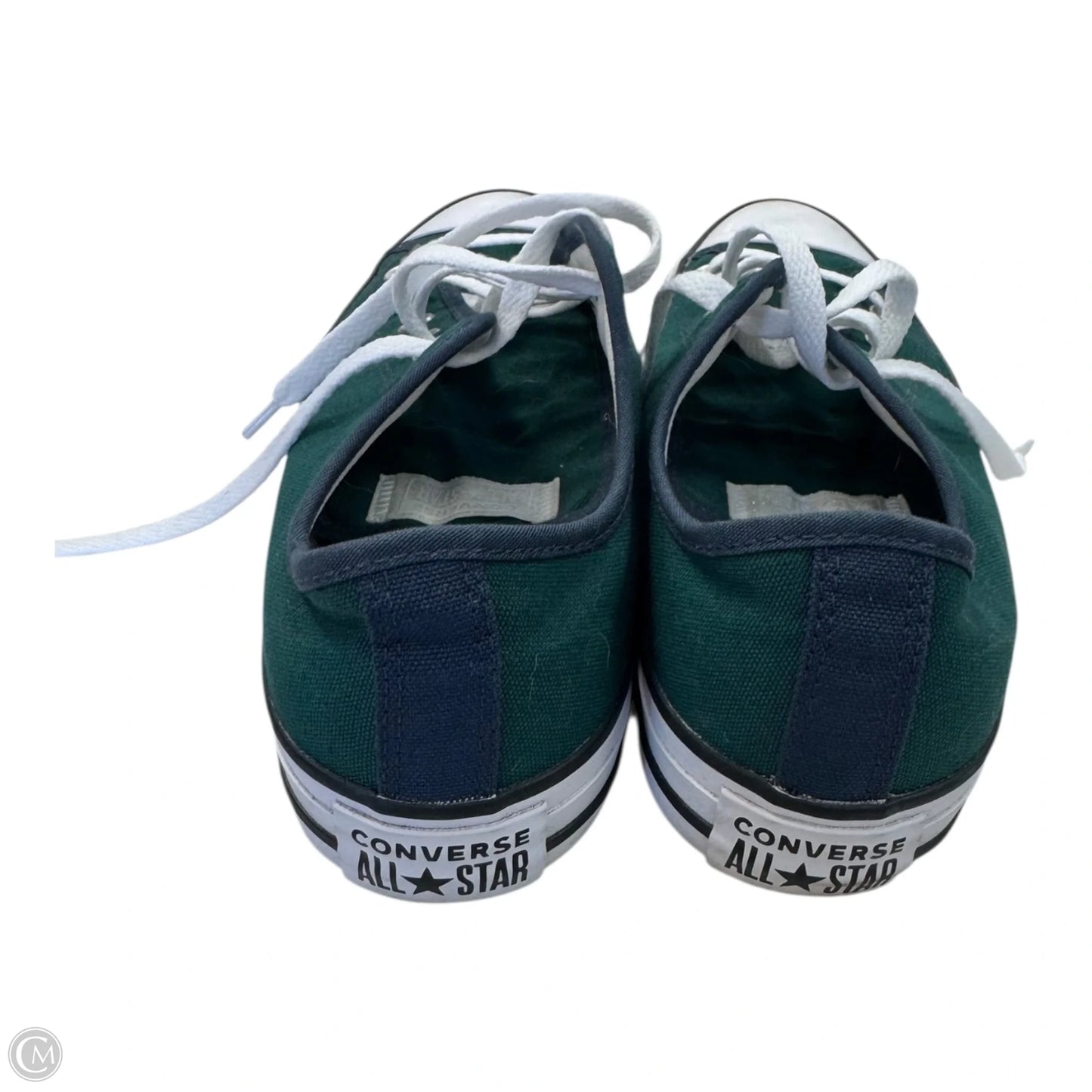 Shoes Sneakers By Converse In Green & White, Size: 10
