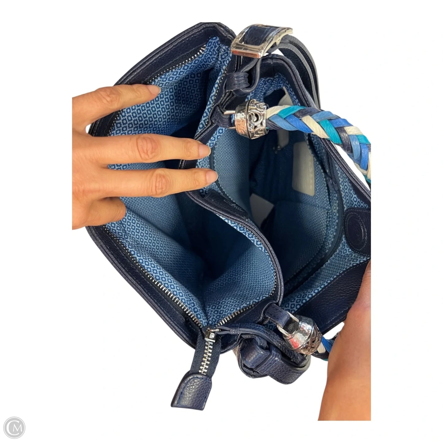 Handbag Leather By Brighton, Size: Medium