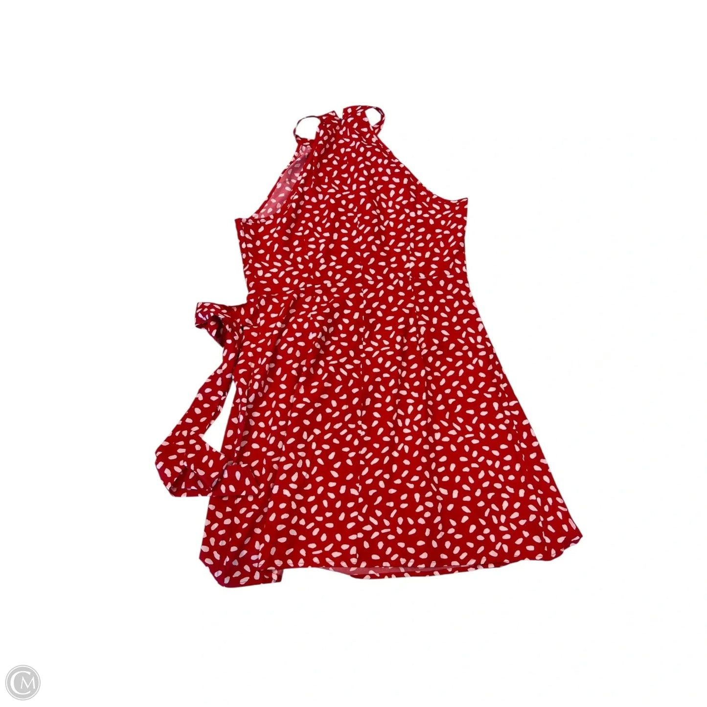 Dress Casual Short By Clothes Mentor In Red & White, Size: L