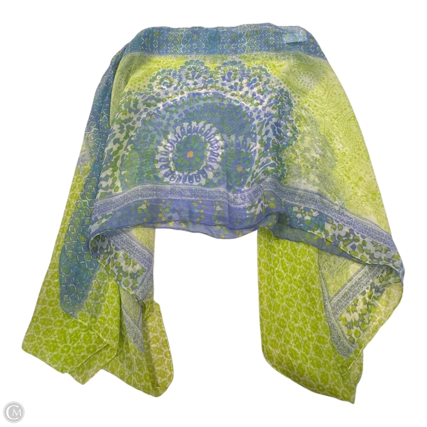 Swimwear Cover-up By Clothes Mentor In Blue & Green, Size: Osfm