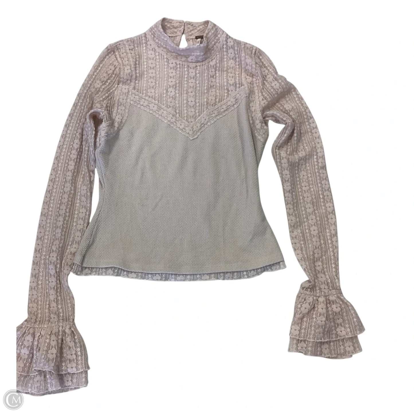 Top Long Sleeve By Free People In Pink, Size: Xs