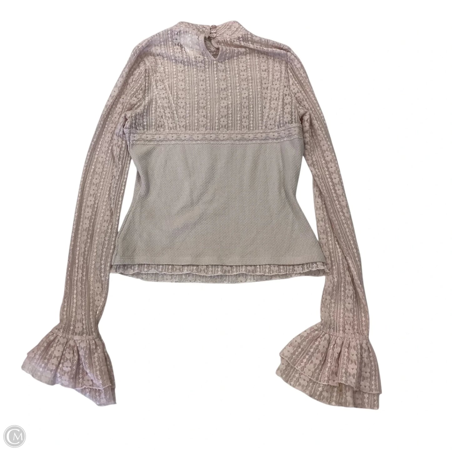 Top Long Sleeve By Free People In Pink, Size: Xs