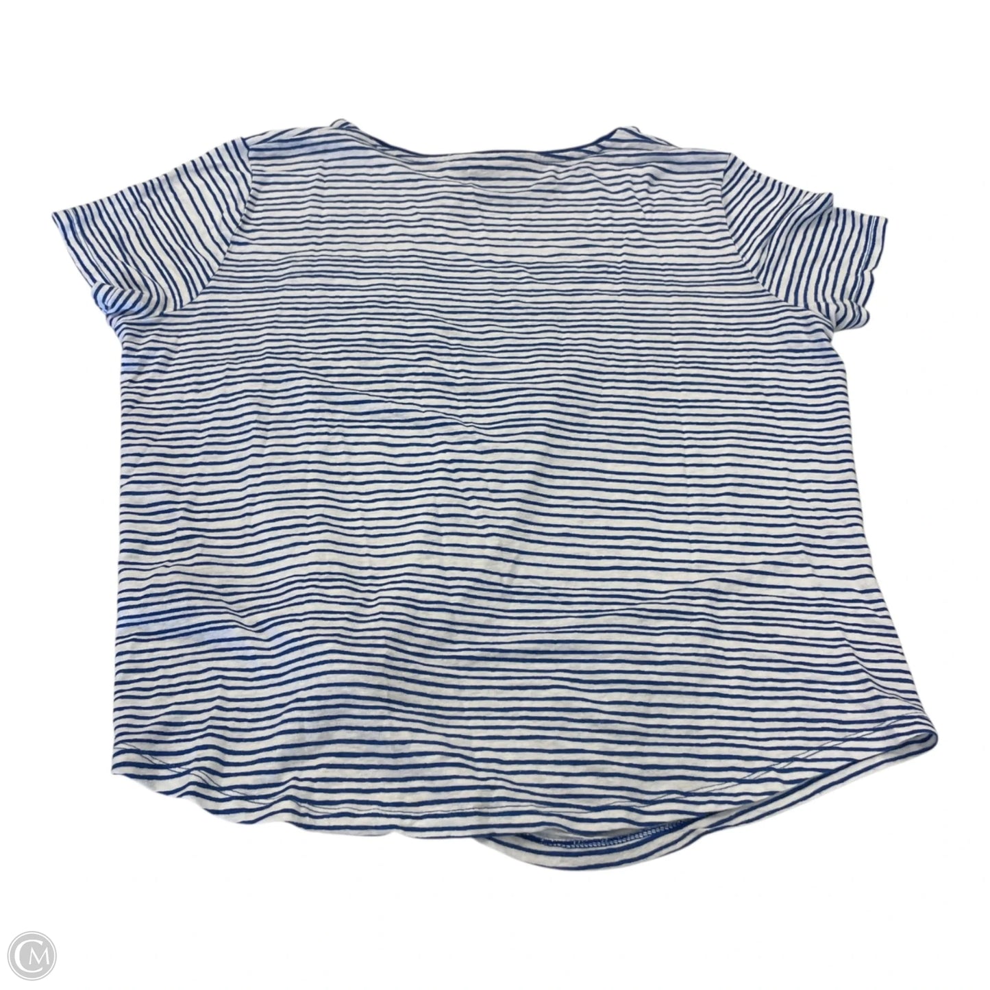 Top Short Sleeve By Lauren By Ralph Lauren In Striped Pattern, Size: Xl