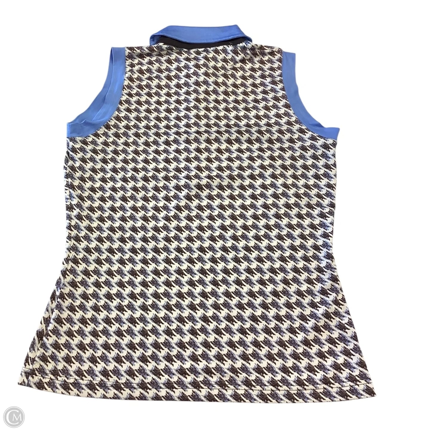 Top Sleeveless By Clothes Mentor In Blue & Brown, Size: S