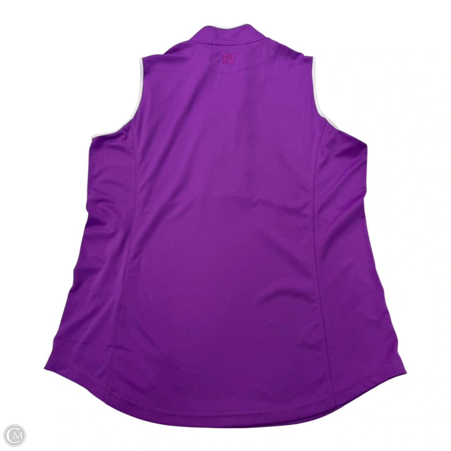 Athletic Tank Top By Clothes Mentor In Purple & White, Size: L