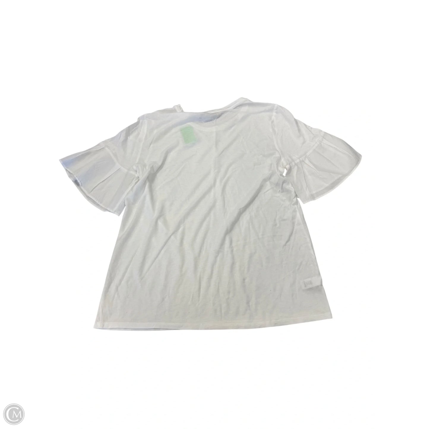 Top Short Sleeve By Loft In White, Size: L
