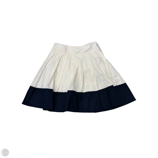 Skirt Midi By Banana Republic In Blue & White, Size: 6
