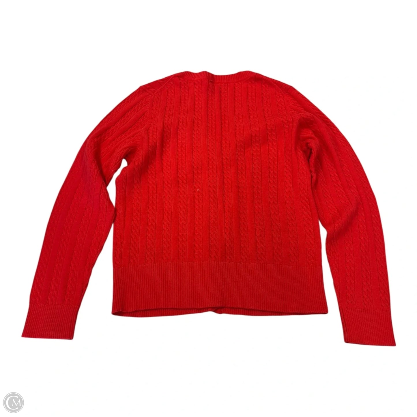 Cardigan By Tommy Hilfiger In Orange, Size: L