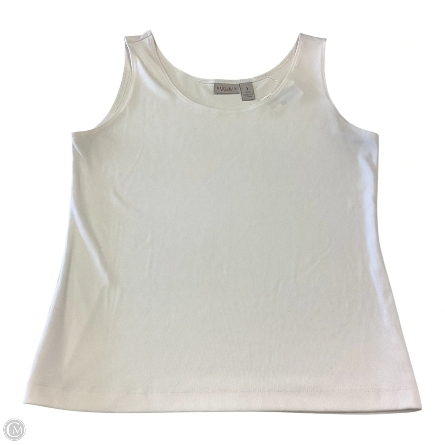 Top Sleeveless Basic By Chicos In White, Size: M