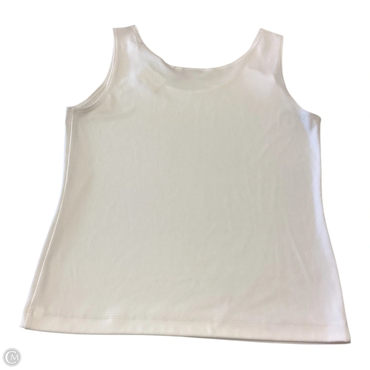 Top Sleeveless Basic By Chicos In White, Size: M