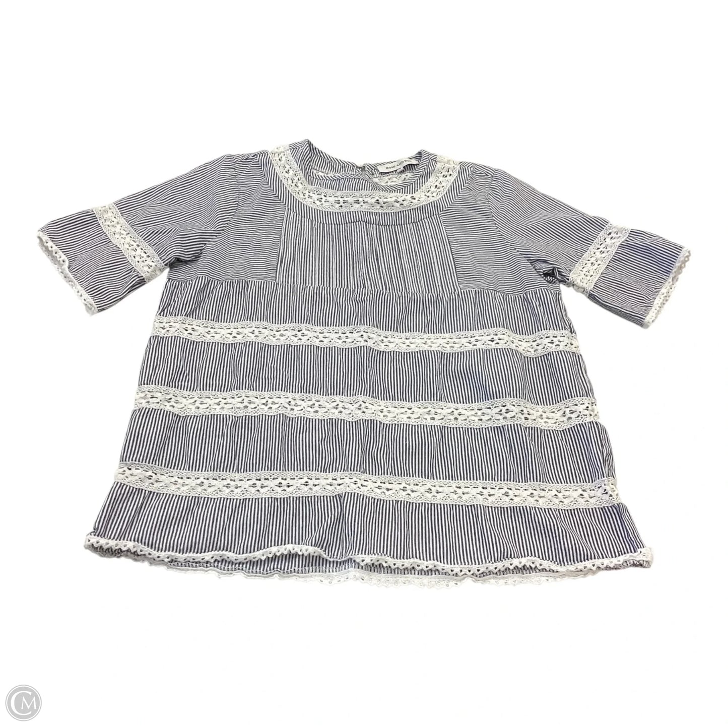 Top Short Sleeve By Clothes Mentor In Striped Pattern, Size: Xs