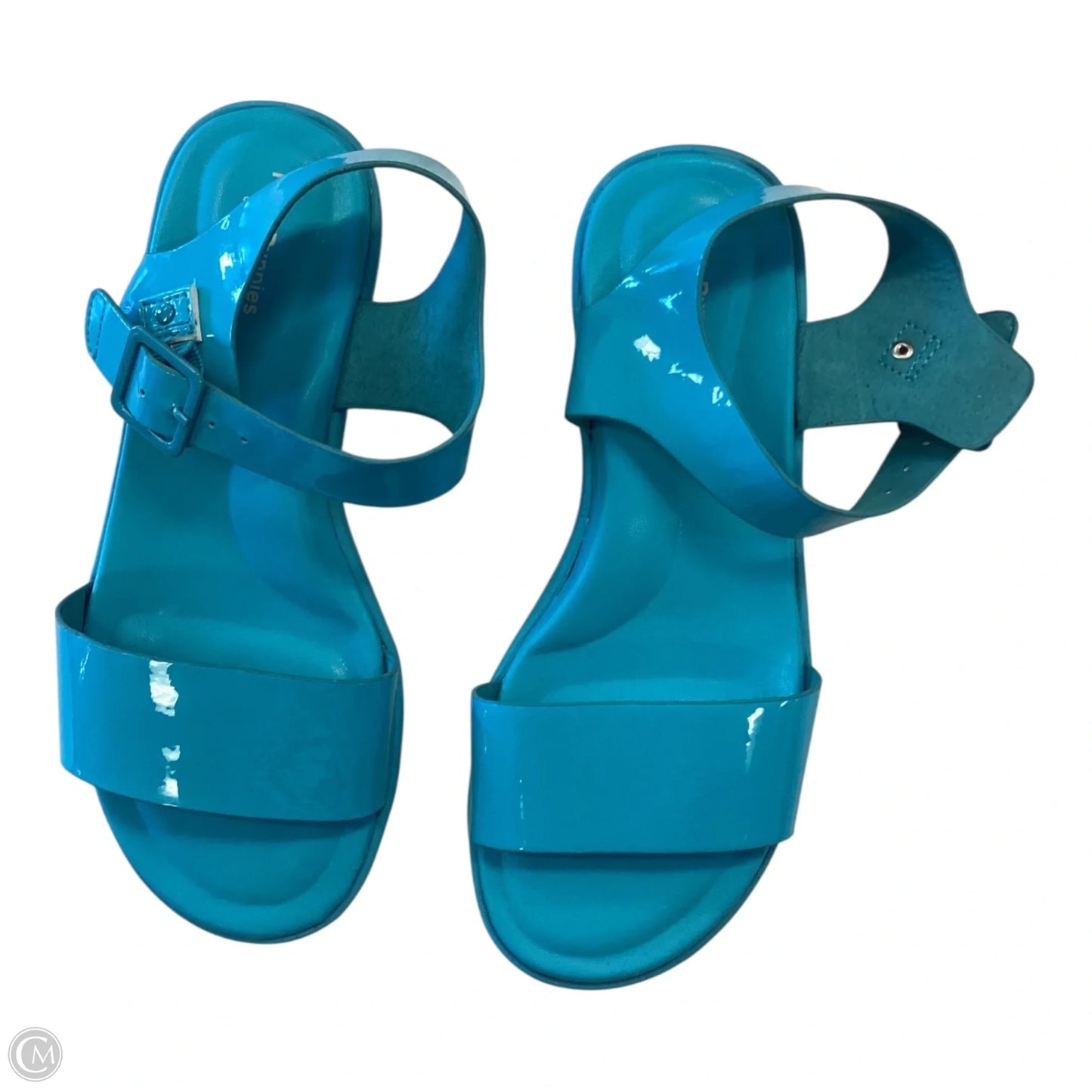 Sandals Flats By Hush Puppies In Blue, Size: 6
