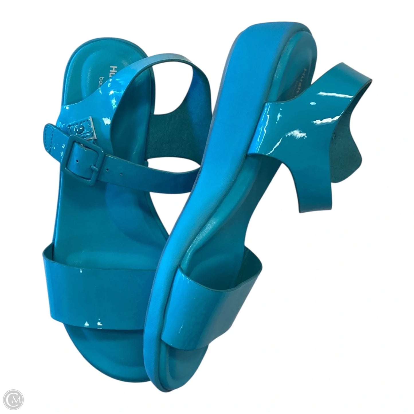 Sandals Flats By Hush Puppies In Blue, Size: 6