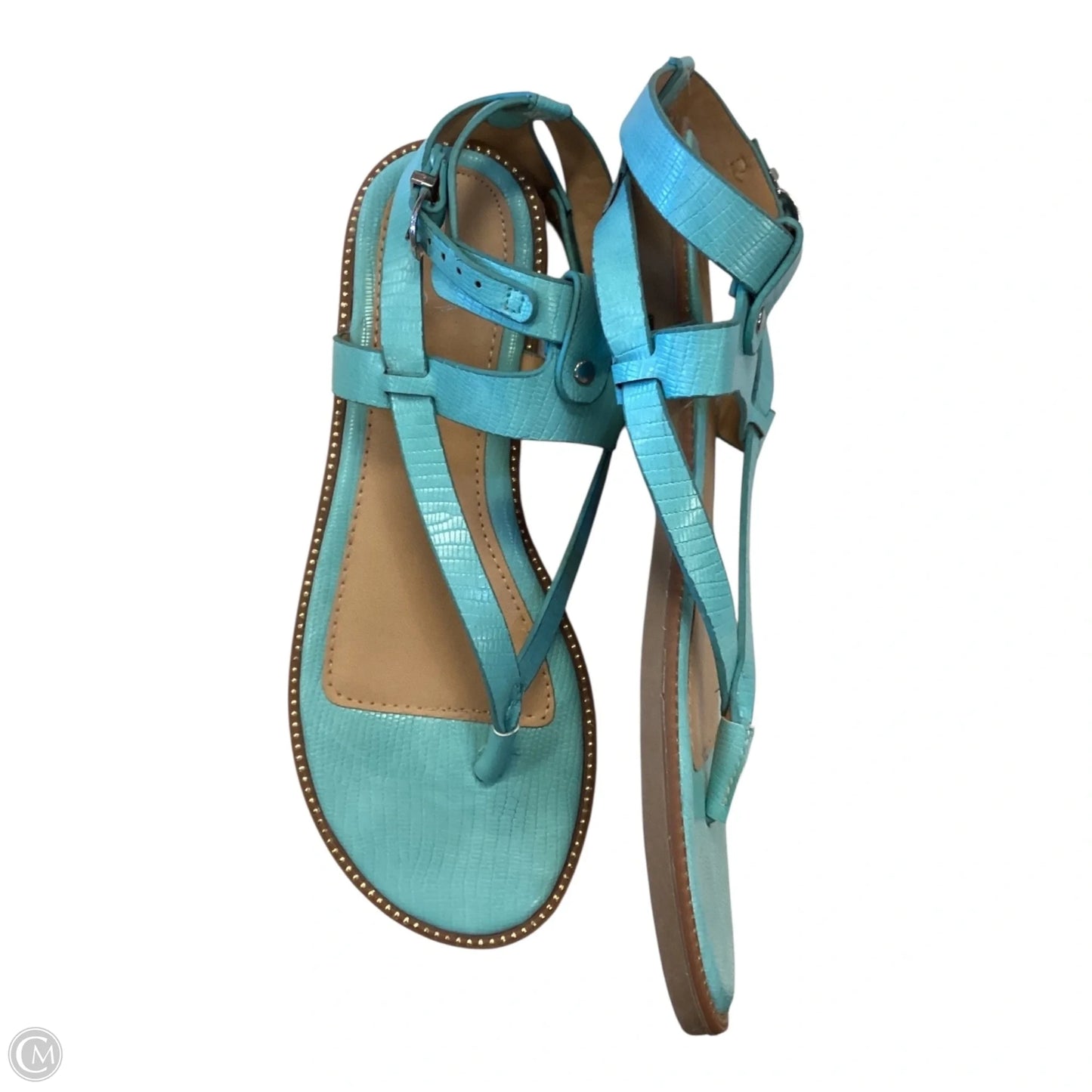 Sandals Flats By Journee In Blue, Size: 6.5