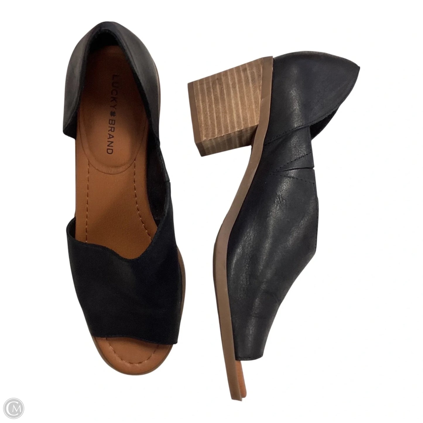 Shoes Heels Block By Lucky Brand In Black, Size: 8