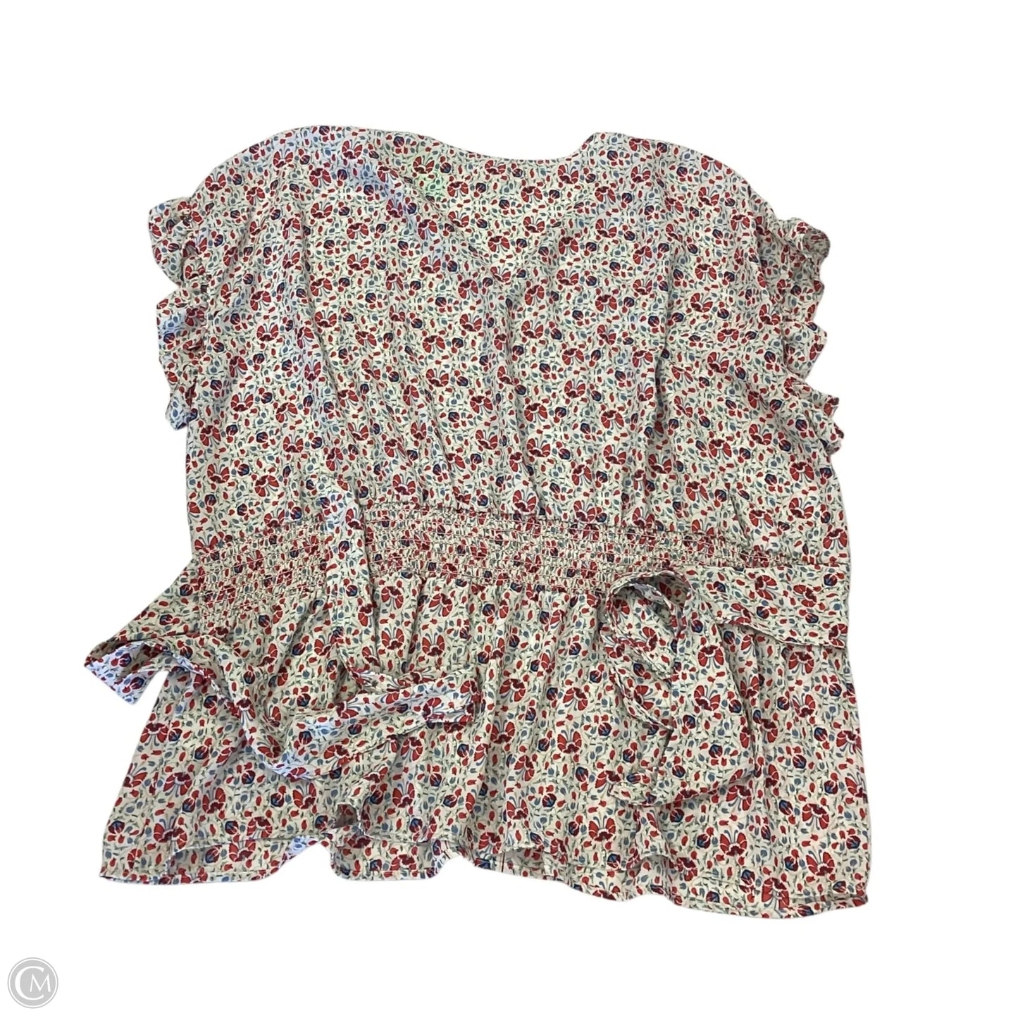 Top Short Sleeve By Max Studio In Floral Print, Size: 3x