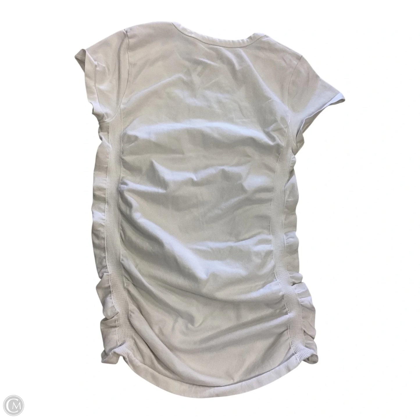 Athletic Top Short Sleeve By Athleta In White, Size: S