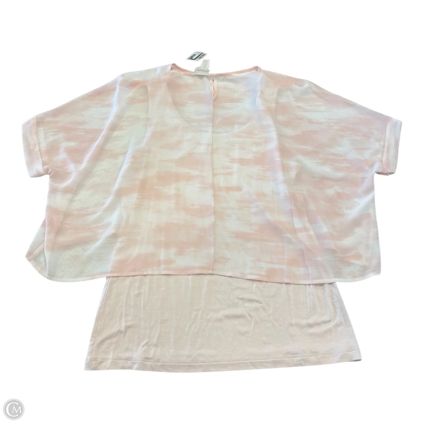Top Short Sleeve By Chicos In Pink, Size: S