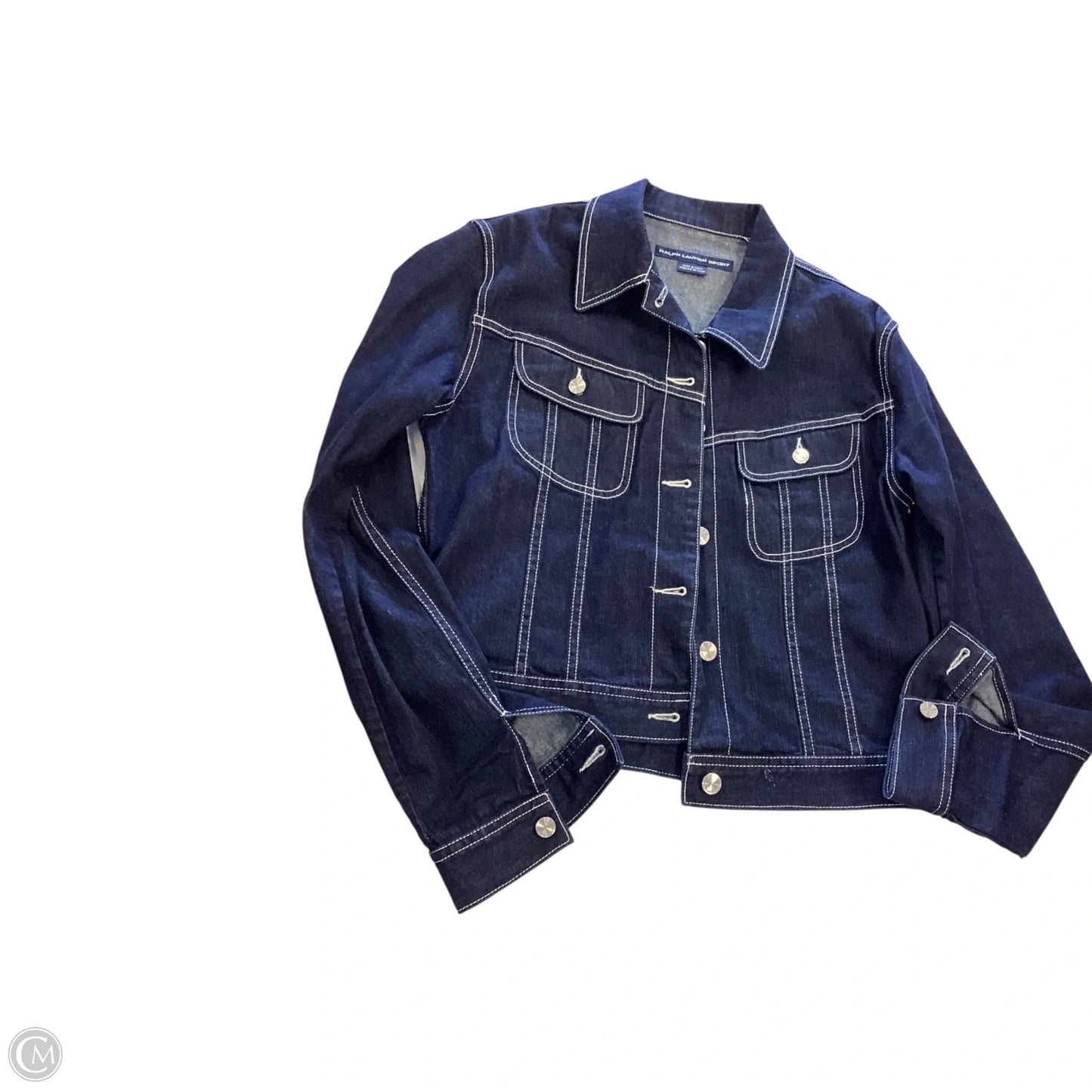 Jacket Denim By Ralph Lauren In Blue Denim, Size: L