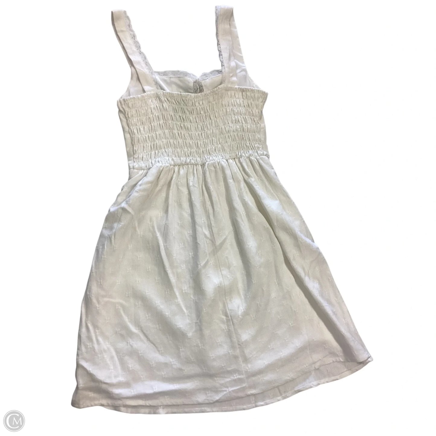 Dress Casual Short By Clothes Mentor In Cream & Pink, Size: L