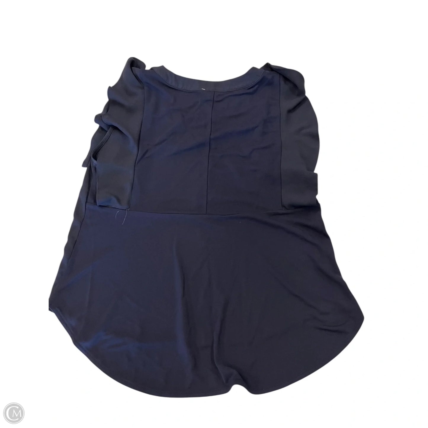 Top Short Sleeve By Ann Taylor In Navy, Size: S