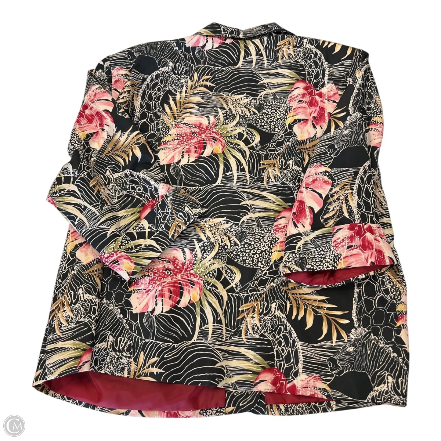 Blazer By Clothes Mentor In Floral Print, Size: 3x