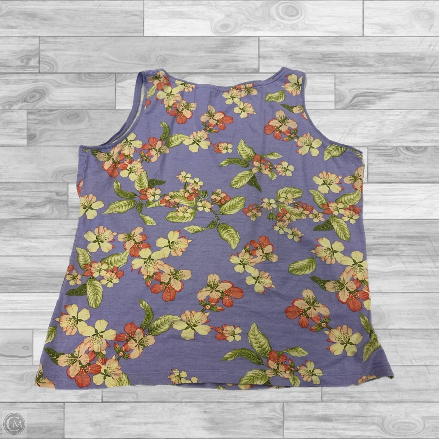 Top Sleeveless By Tommy Bahama In Floral Print, Size: L