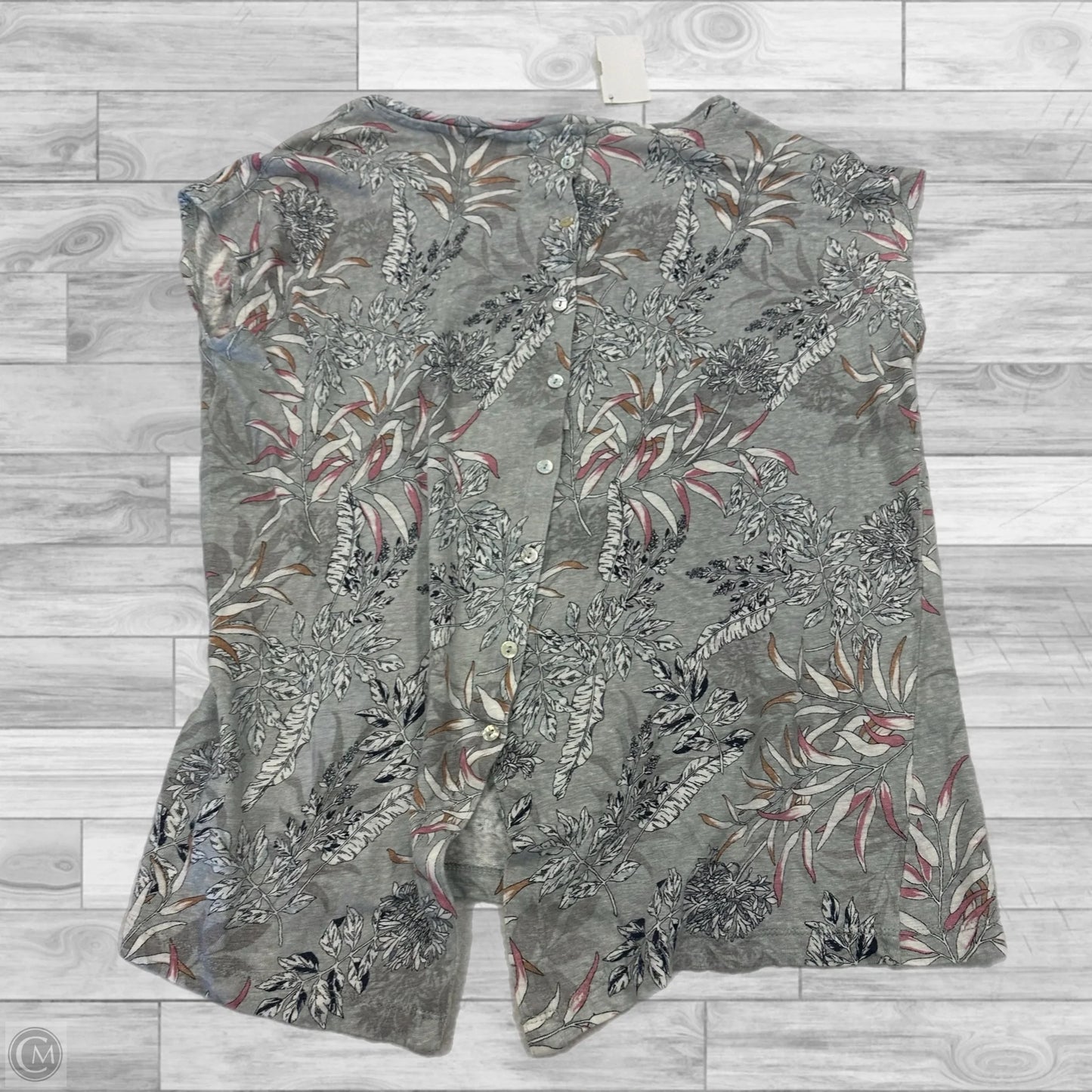 Top Short Sleeve By Cynthia Rowley In Floral Print, Size: L