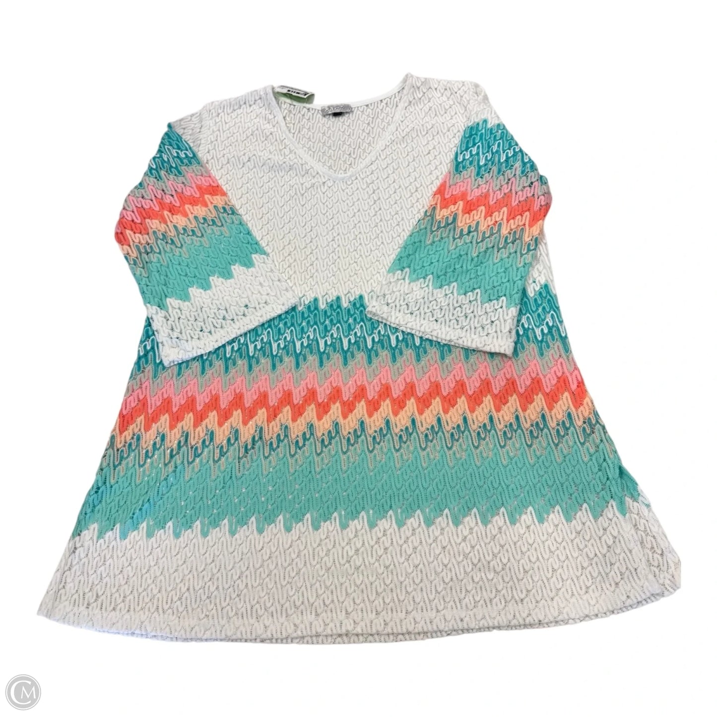 Swimwear Cover-up By Clothes Mentor In Multi-colored, Size: 1x