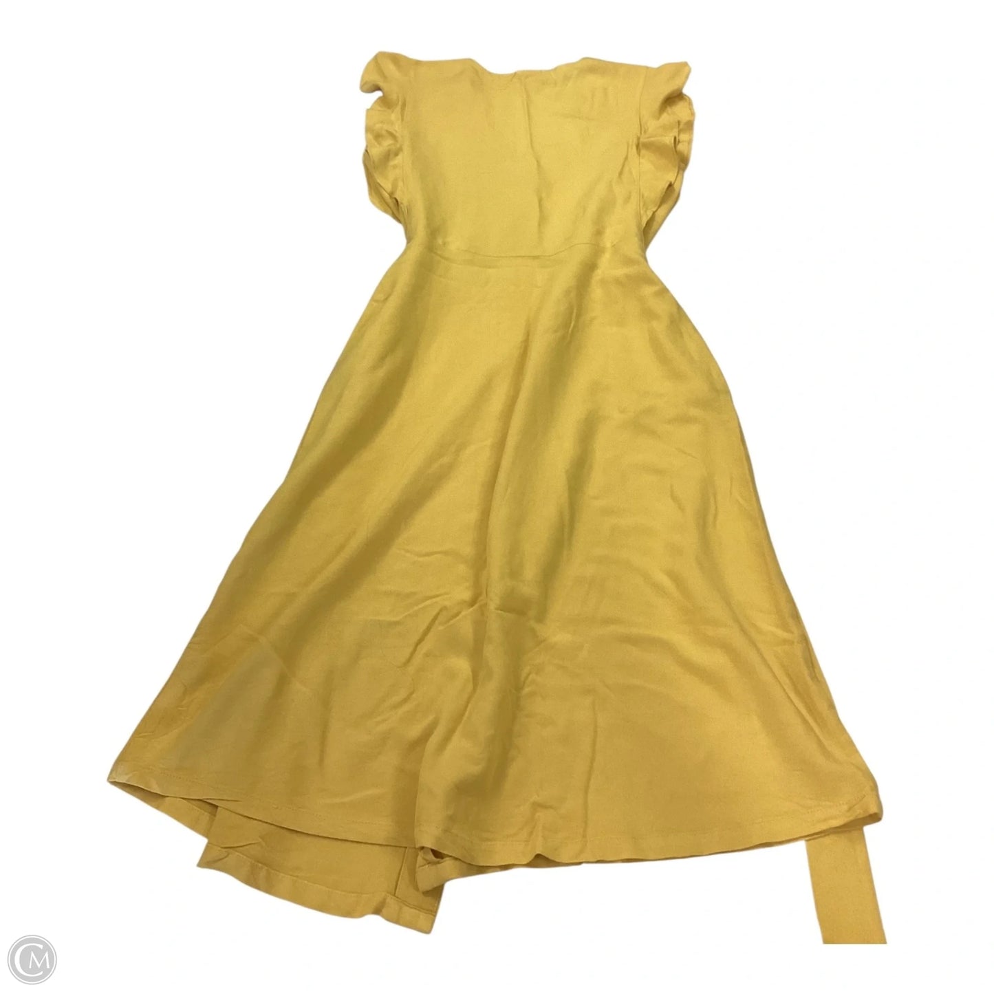 Dress Casual Midi By A New Day In Yellow, Size: S