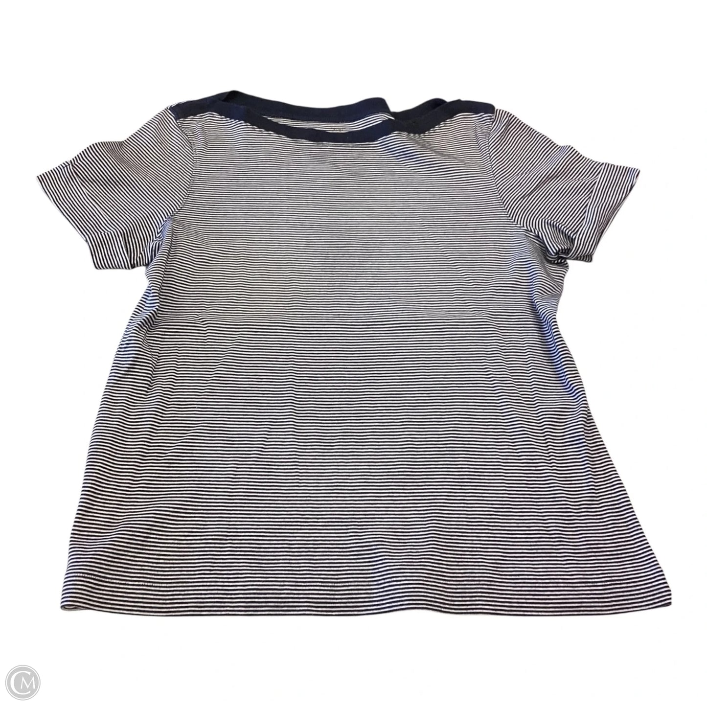 Top Short Sleeve By Brooks Brothers In Striped Pattern, Size: M