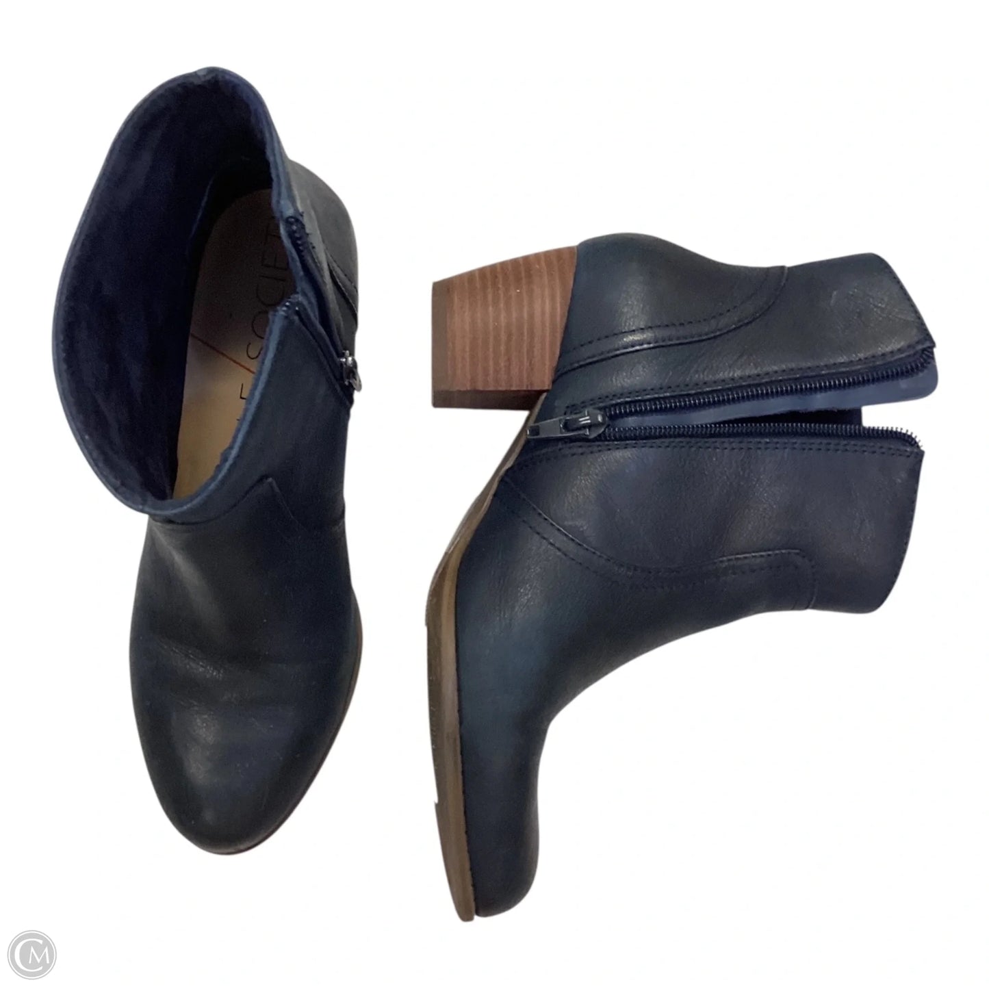 Boots Ankle Heels By Sole Society In Navy, Size: 6.5