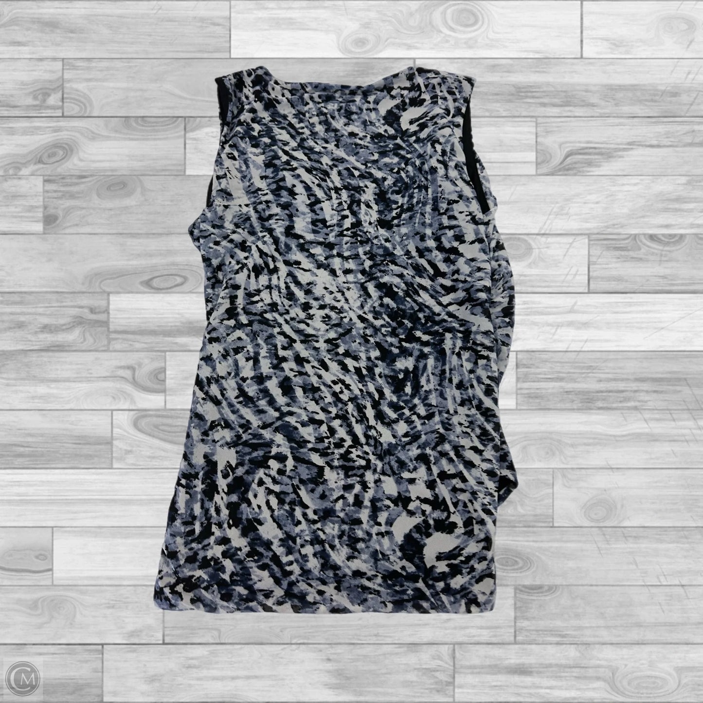 Top Sleeveless By Inc In Black & Blue, Size: S