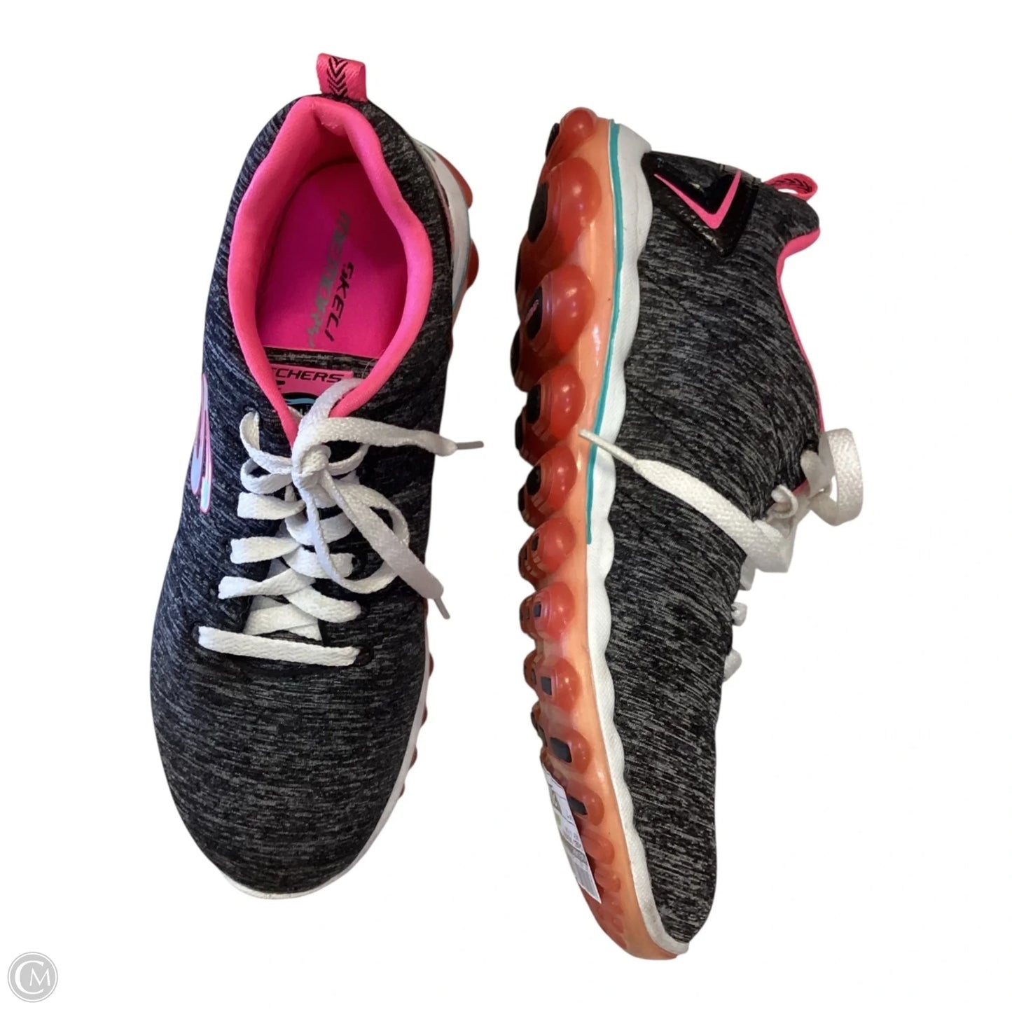 Shoes Sneakers By Skechers In Grey & Pink, Size: 7