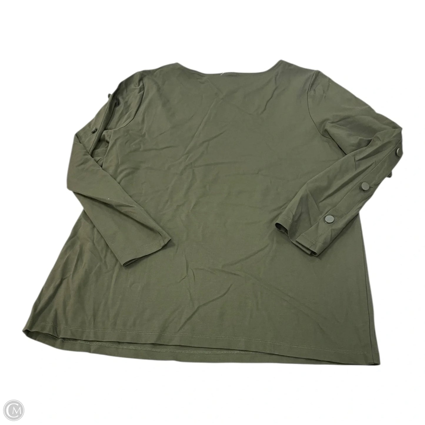 Top Long Sleeve By Chicos In Green, Size: Xl