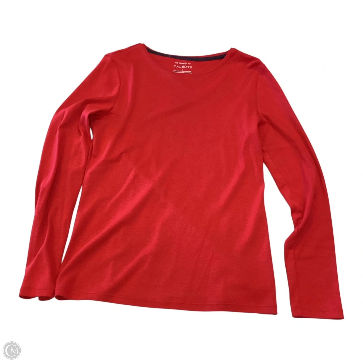 Top Long Sleeve By Talbots In Red, Size: S