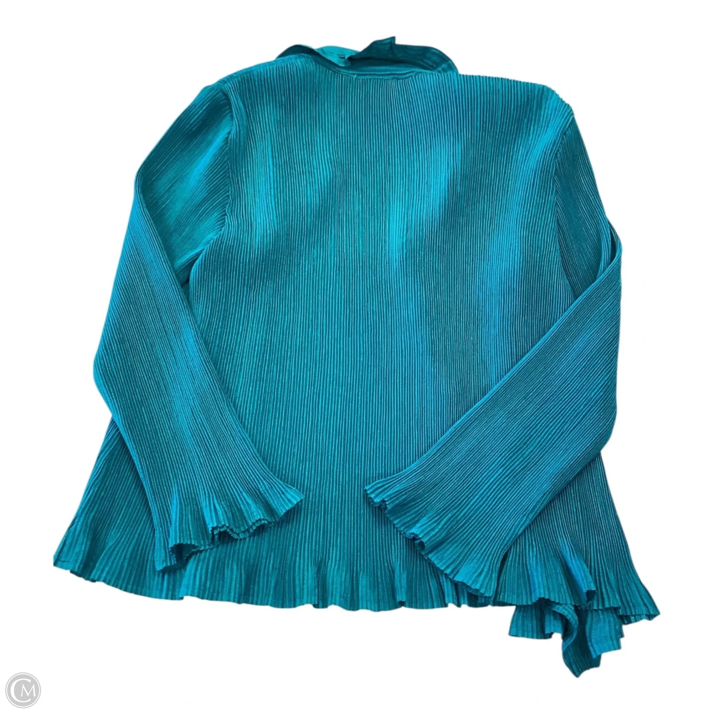 Jacket Shirt By Chicos In Teal, Size: L