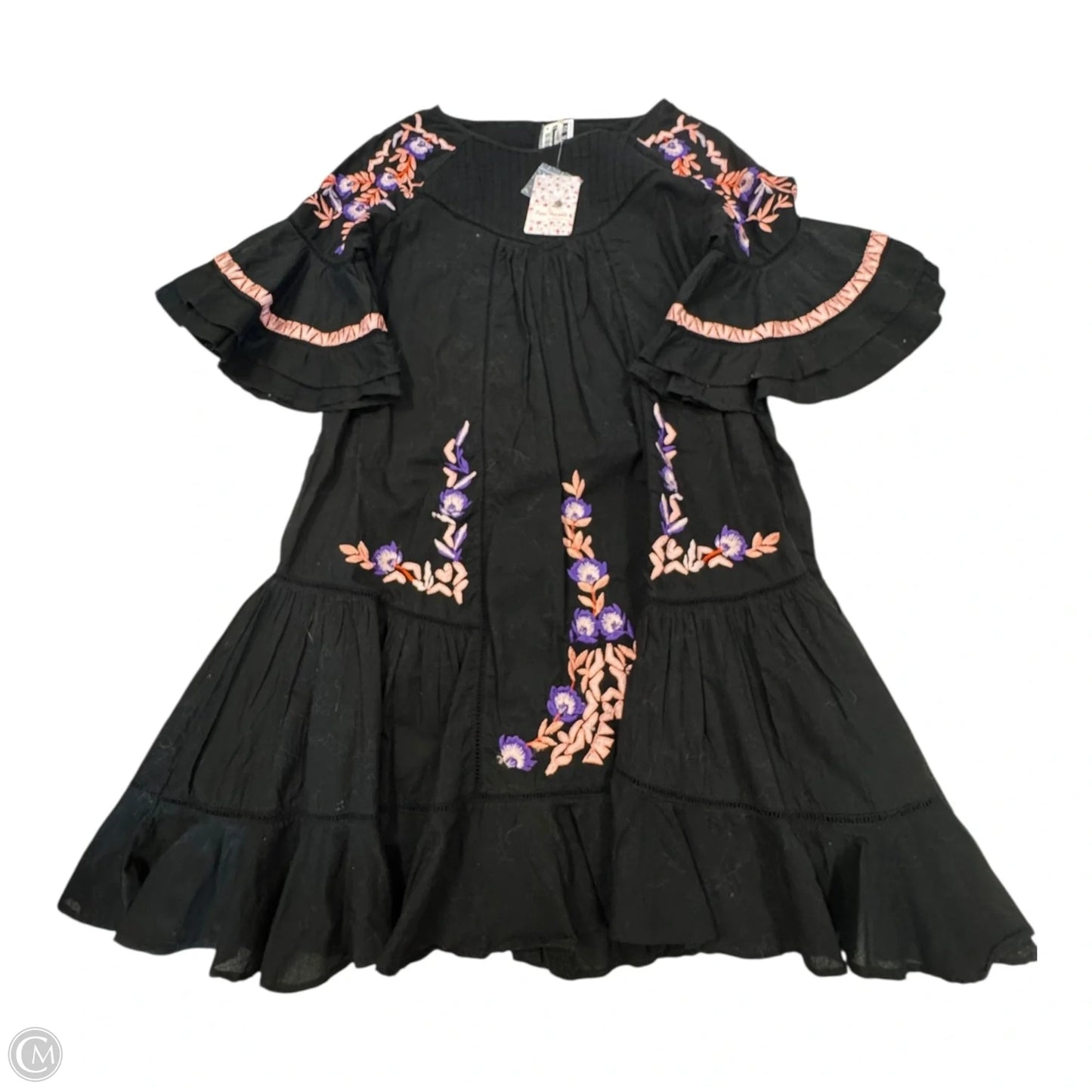 Dress Casual Short By Free People In Black & Pink, Size: S